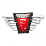 НАБОР КЛЮЧЕЙ КОМБ. MATRIX 6-17ММ CRV МАТОВЫЙ ХРОМ 6ШТ 15402