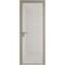 Алюминиевая дверь 11AG никель матовый остеклённая