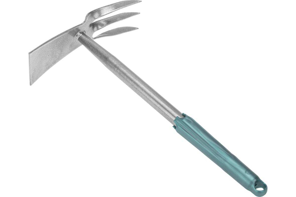 МОТЫЖКА КОМБИНИРОВАННАЯ 3 ВИТЫХ ЗУБЦА С МЕТАЛЛИЧЕСКОЙ РУЧКОЙ ЧЕТЫРЕ СЕЗОНА