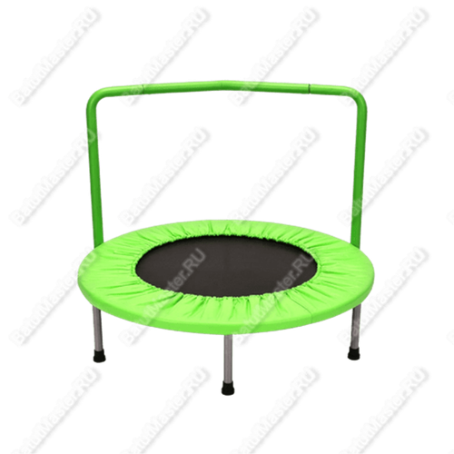 Каркасный батут с П-образной ручкой, диаметр 3 фт, зеленый
