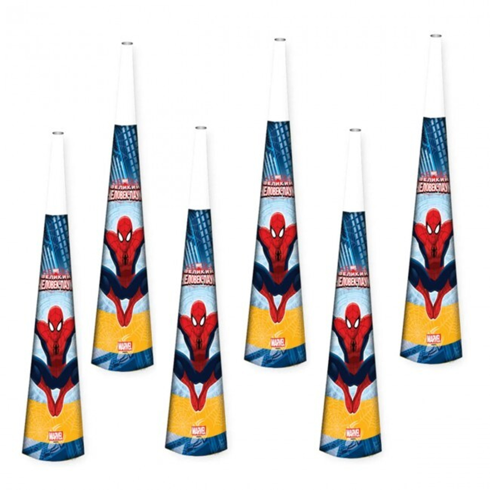 Горны «Marvel. Человек-Паук», набор 6 шт