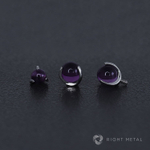Ball 3-Prongs 3мм/4мм/5мм Amethyst