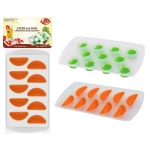 Форма для льда "Яблоко-Апельсин" силикон 2цв.