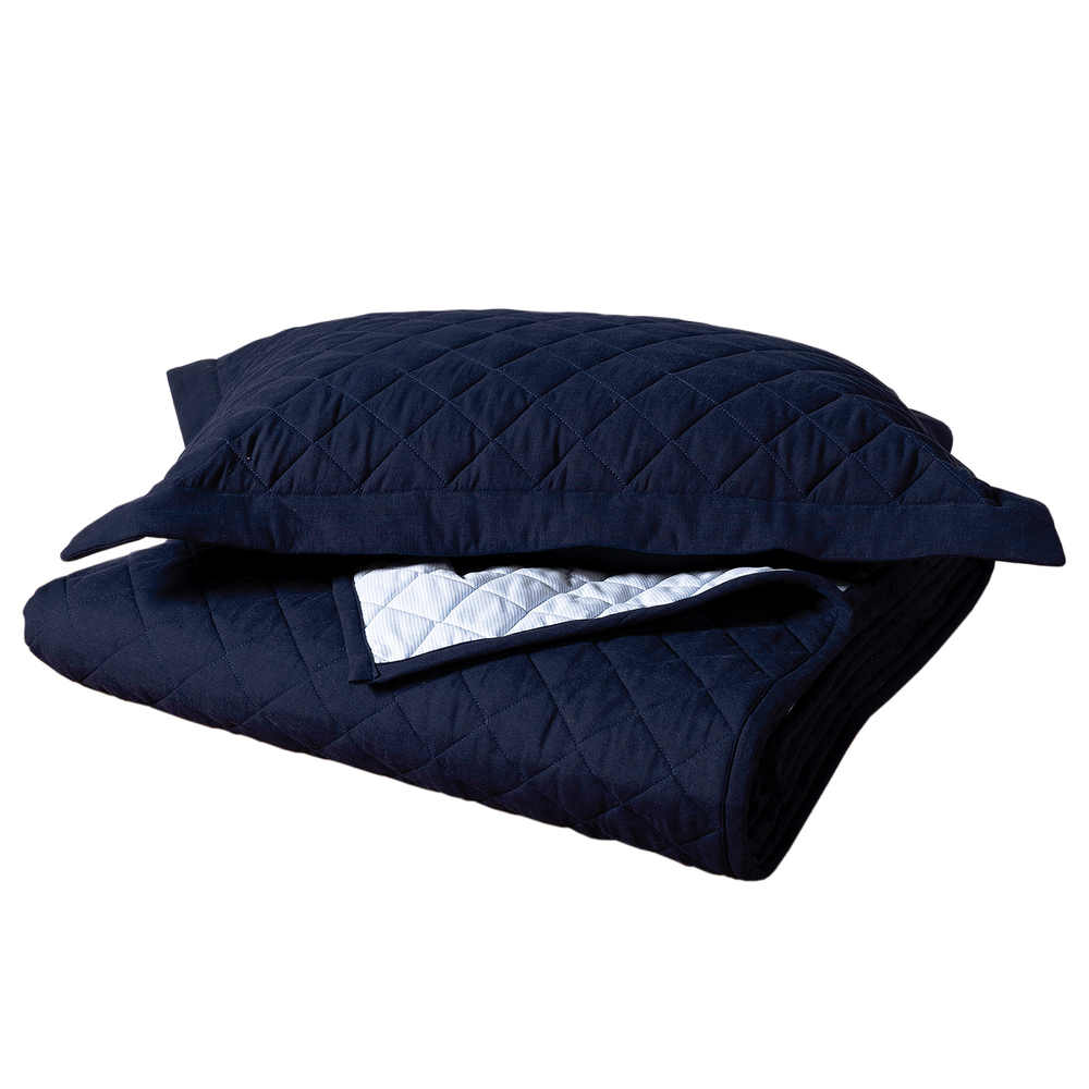 Покрывало 240x260 Casual Avenue Hampton синее