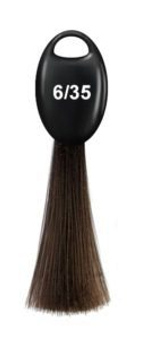 Стойкая крем краска для волос Ollin N-Joy Color Cream 100 мл, 6/35 темно-русый золотисто-махагоновый