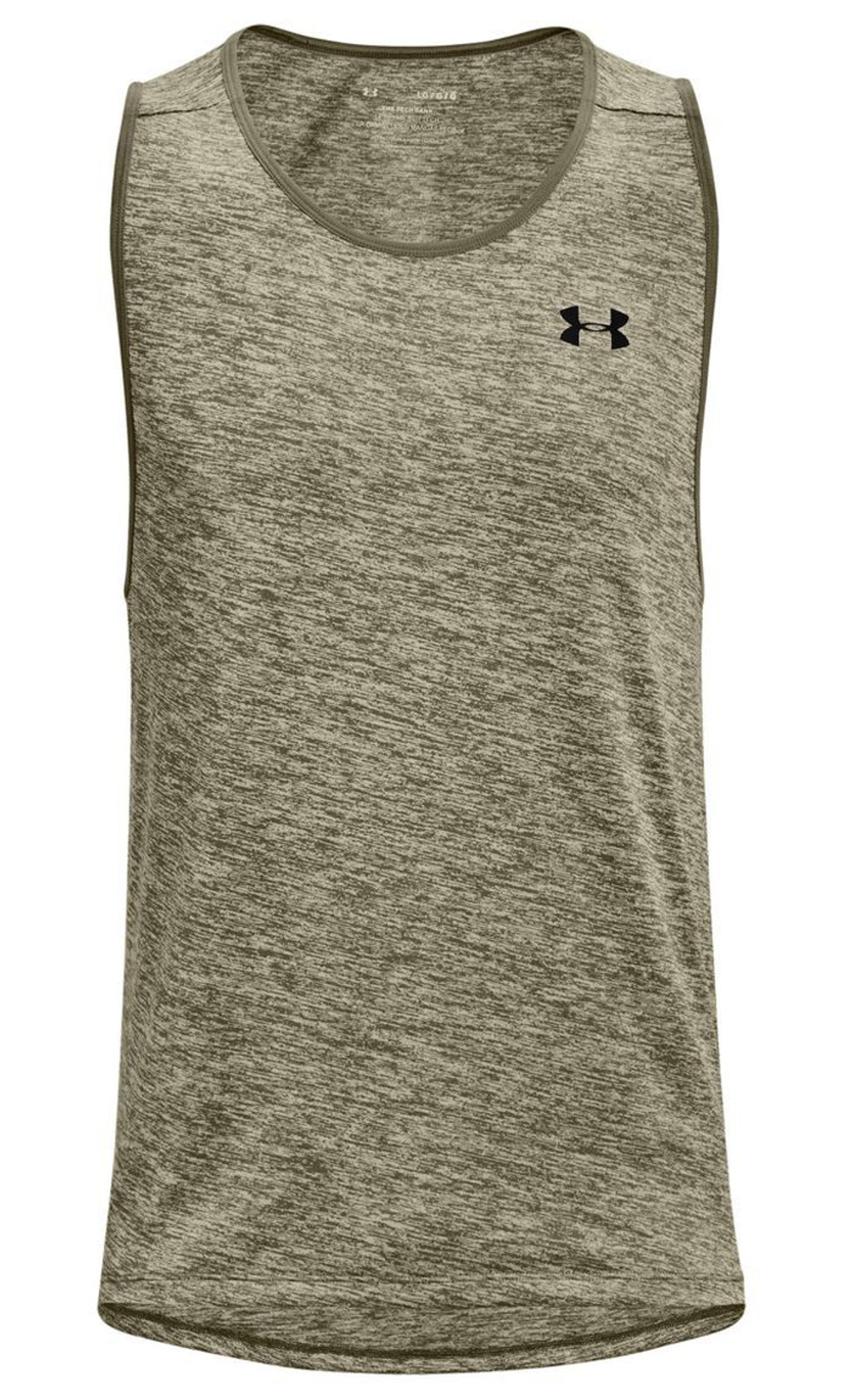 Мужская теннисная футболка Under Armour Men's Tech Tank 2.0 - tent/black