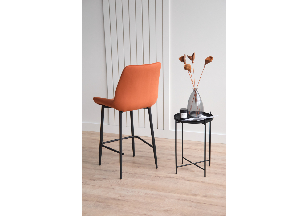 Барный стул Woodville Седа 360 терракотовый (zd 432), черный np, ножки черные
