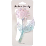 Заколка-краб для волос «Мон Пион», подсолнух, микс 6 цветов, 11см (Блистер)