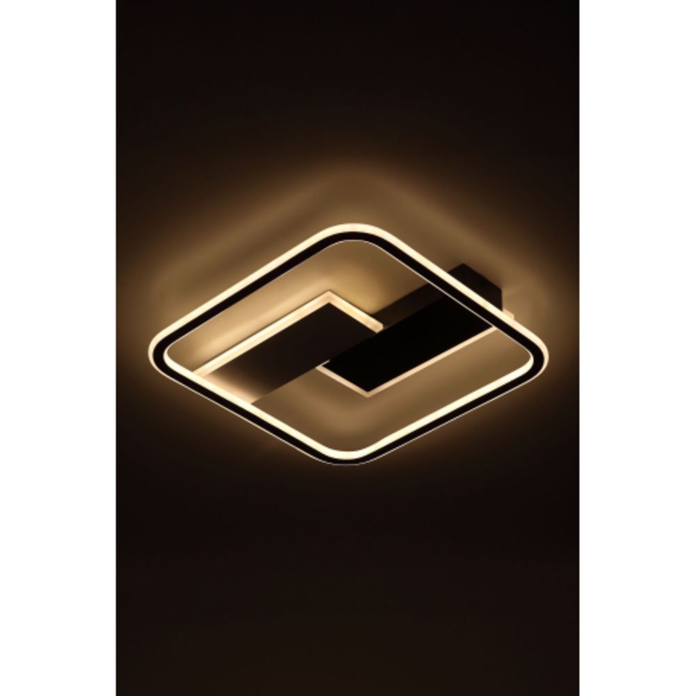 Светильник потолочный светодиодный ЭРА Модерн Henri CLL-1-104W 3K-6,5K RC BK с ДУ черный | Светильники SPB-6 с ДУ