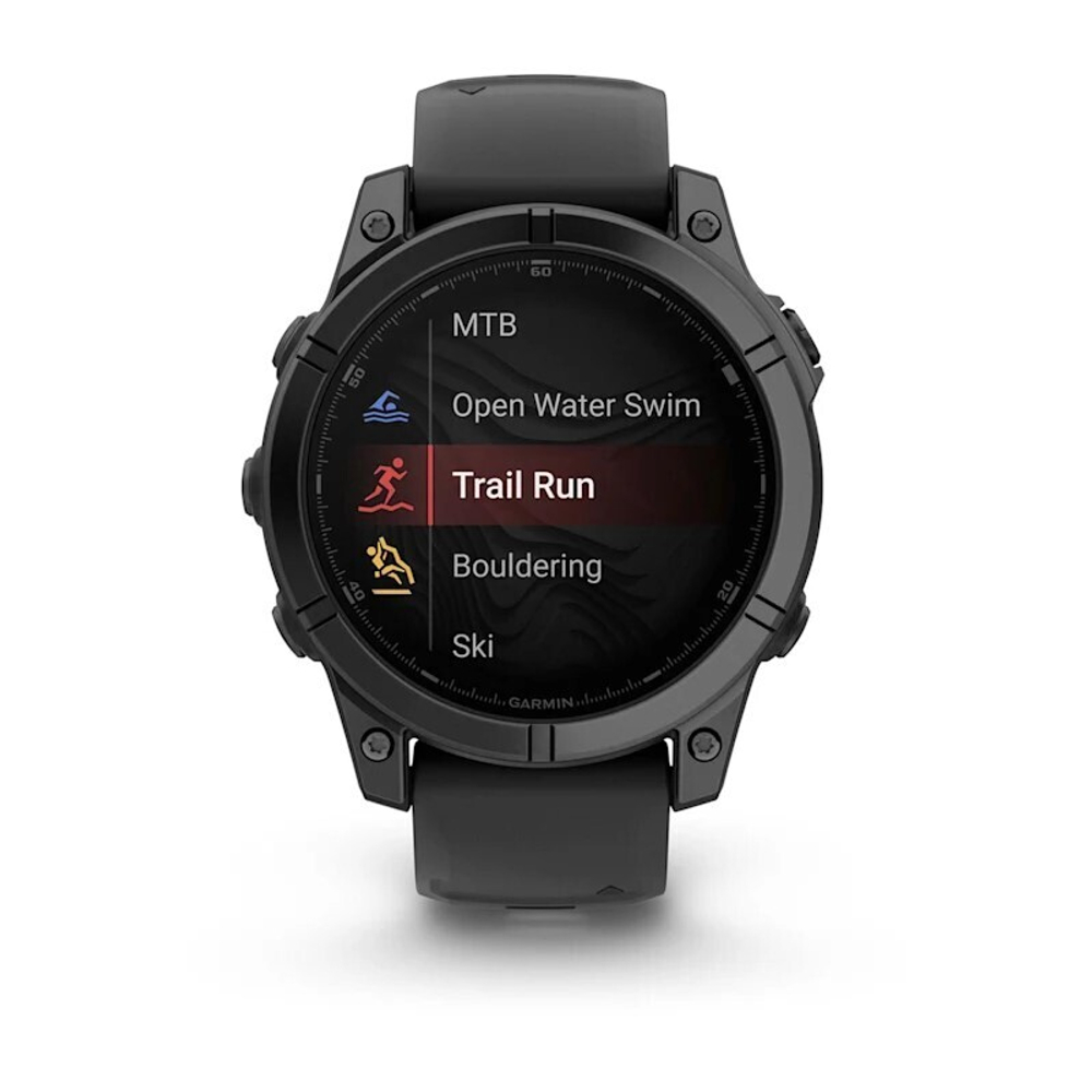 Умные часы Garmin Fenix E, 47 мм, AMOLED, Slate gray steel with black silicone band