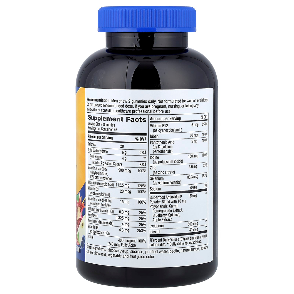 Nature's Way, Alive!®, мультивитамины для мужчин, фруктовый вкус, 150 жевательных таблеток