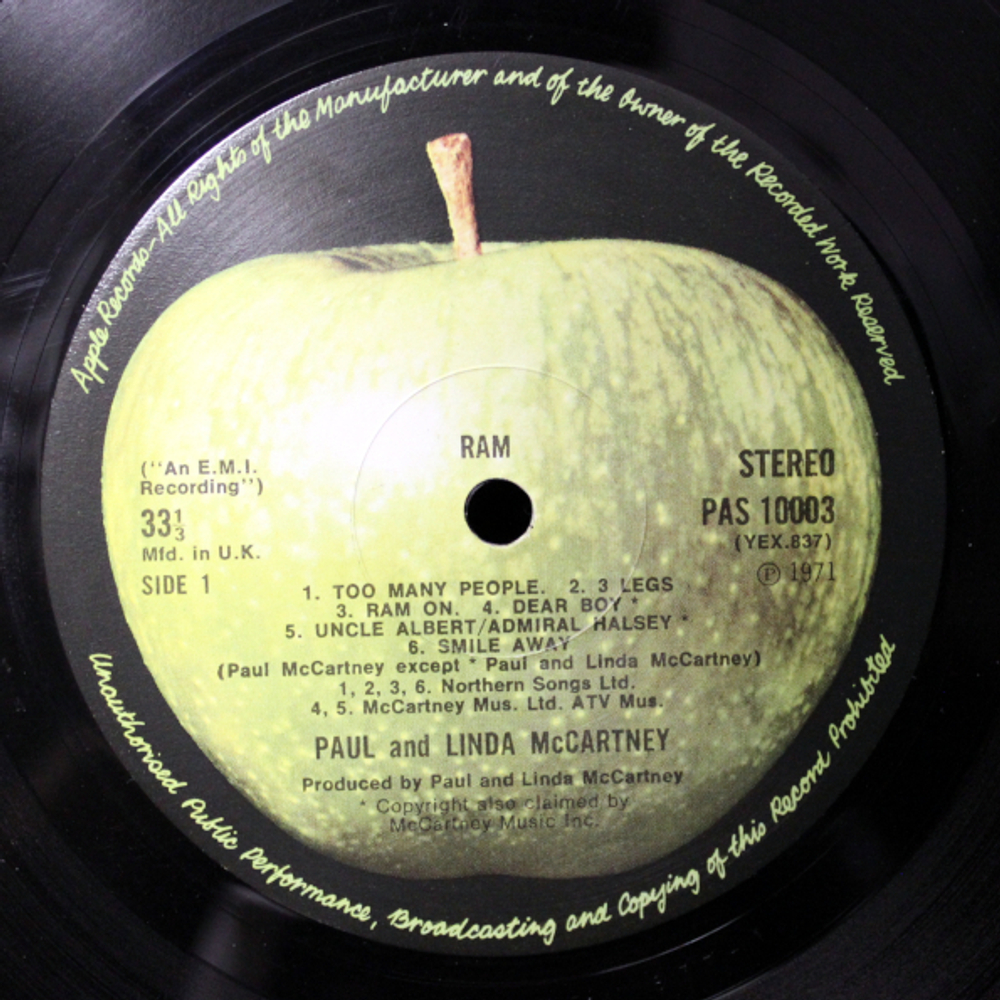 Paul And Linda McCartney / Ram (LP)