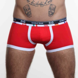 Мужские трусы боксеры красные D&G World Team Red