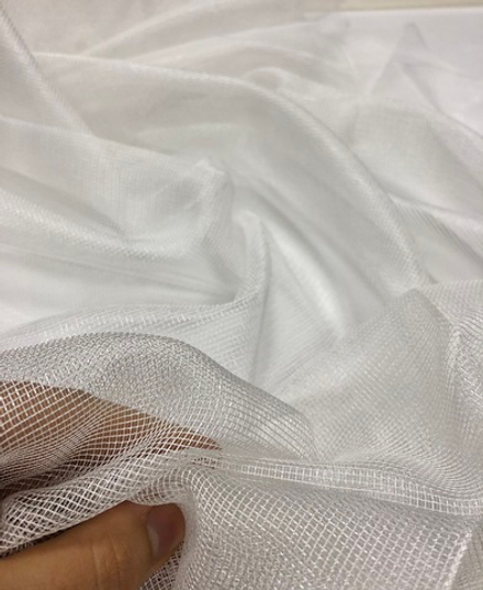 Тюль-сетка однотонная арт.38488 col. 112 белый (высота 300 см, Турция)