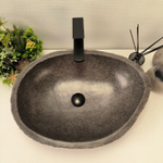 Каменная раковина из речного камня RS-63175 (55*41*16)