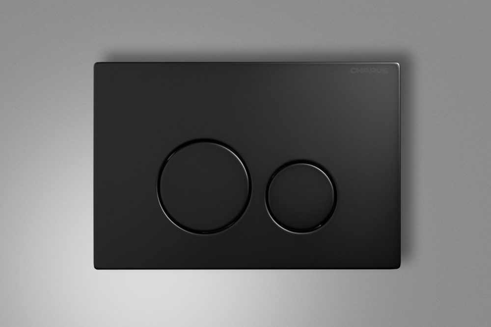 Клавиша для инсталляции CHARUS Robusto FP.330.MB.05, черный матовый