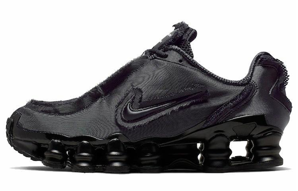 Кроссовки Cdg X Nike Shox Tl Triple Black (Женская размерная сетка)