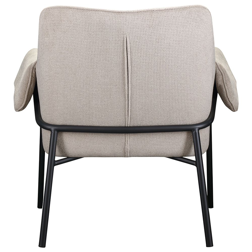 Лаунж-кресло Aline, шенилл, серо-бежевое