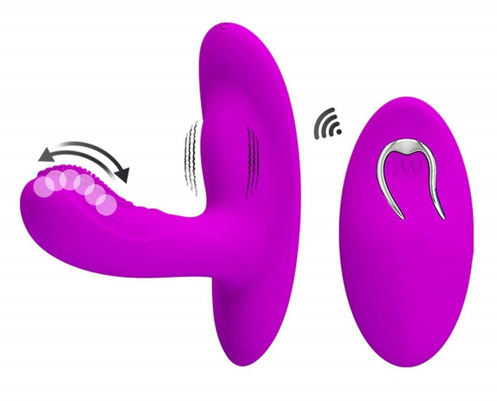 Вибромассажёр G-точки Baile Magic Finger 9,5 см, движущиеся шарики