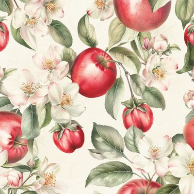 Акварельная яблоня