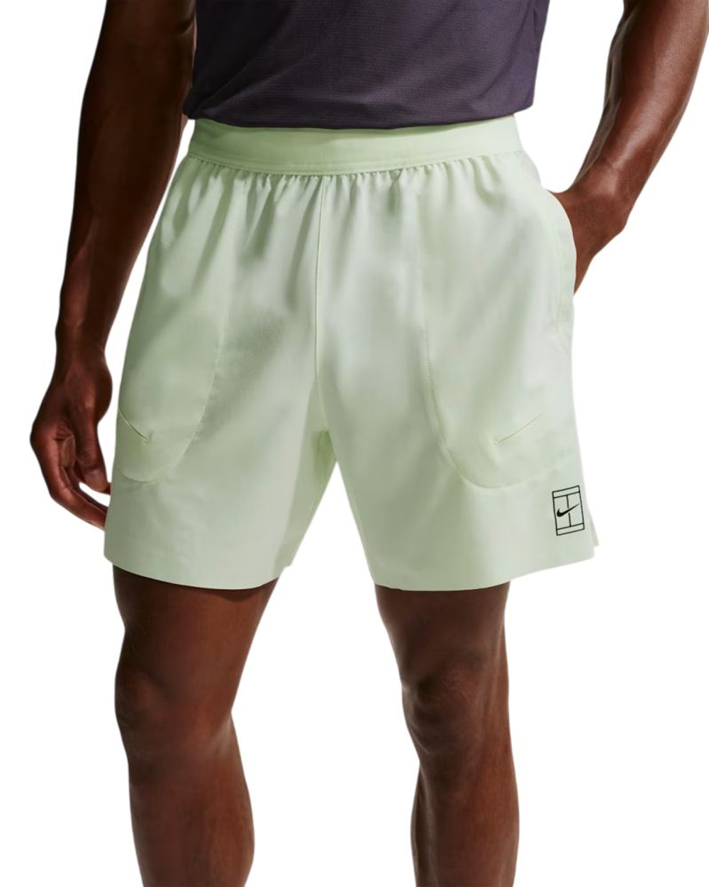 Теннисные шорты Nike Court Advantage Dri-Fit 6in Tennis - volt tint/black