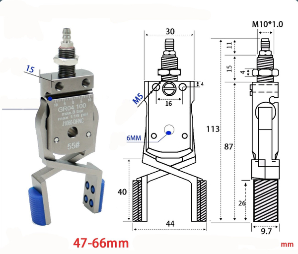 Mini-dhnc-55# internal support