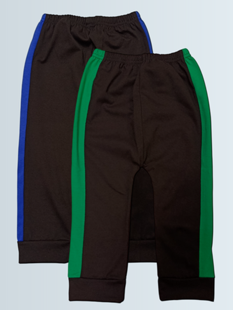 ШКЛ штанишки ясельные с лампасом кулирка черные (92)