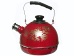 Чайник 3,5л со свистком, подвижная ручка, бордо "Олимпия"
