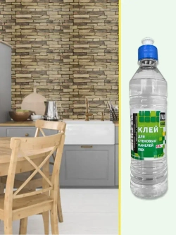 Клей прозрачный VALO GLUE для стеновых панелей ПВХ и ПЭТ , универсальный, 500 мл, 2шт.