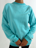 Свитшот женский оверсайз хлопок толстовка с начесом