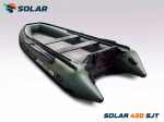 Лодка надувная моторная solar-430 super jet tunnel