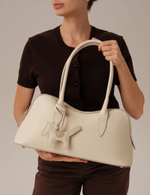 Кожаная сумка Jockey DBR 31168 ванильное молоко