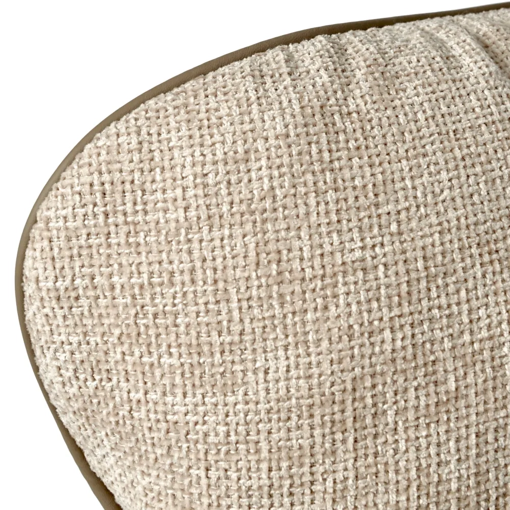 Кресло Bradex Home HUG латте, экокожа, шенилл