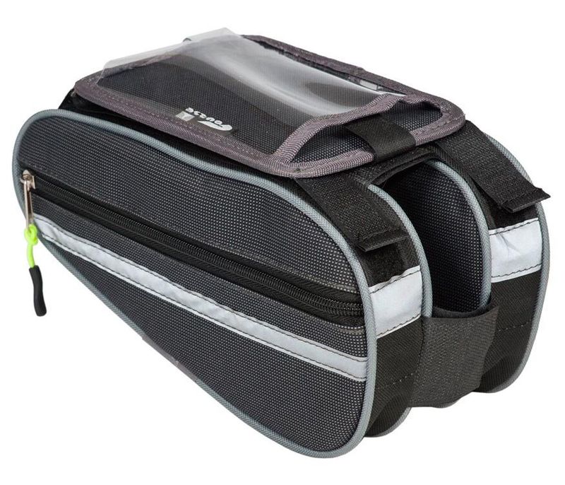 Велосумка на раму с чехлом для телефона