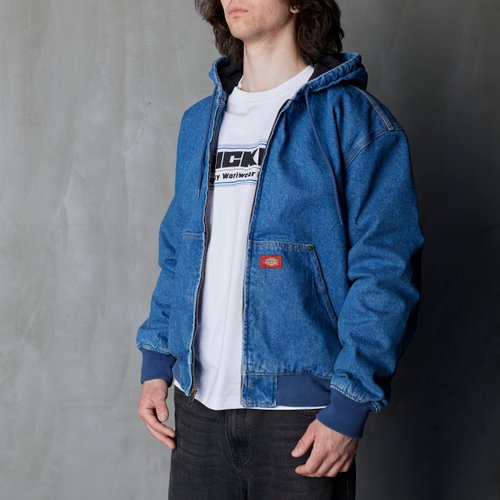 Куртка мужская Dickies Hooded Denim Jacket артикул:DK0A89FBCLB1 - купить в магазине Дайс