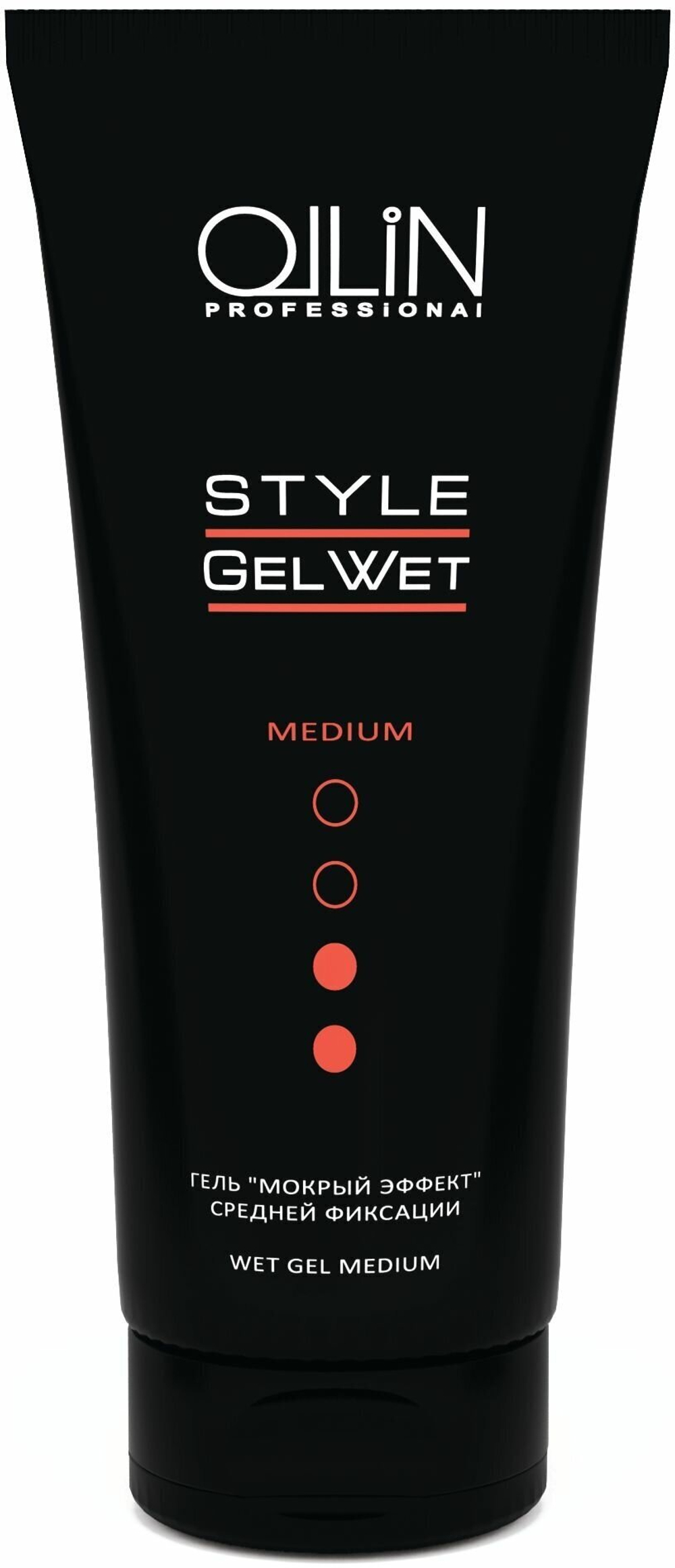OLLIN STYLE Гель "мокрый эффект" средней фиксации 200мл/ Wet Gel Medium