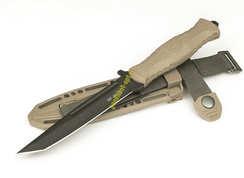 Нож тактический туристический разделочный НР-19 Кизляр AUS 8 Бежевый