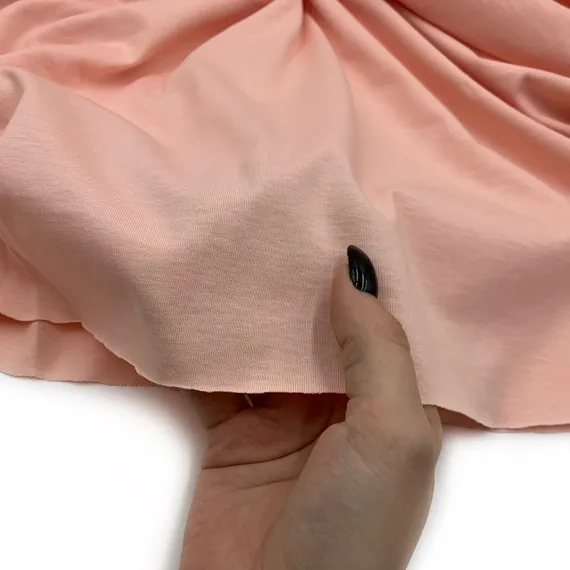 Хлопок кулирка персик (метражом)