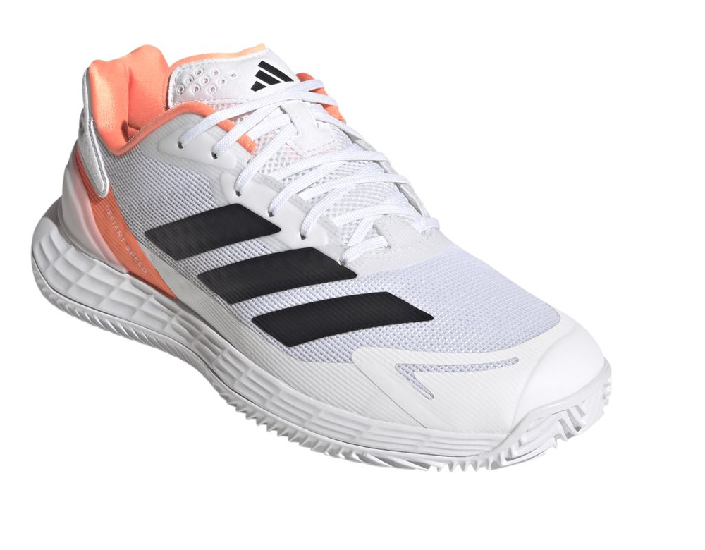 Мужские теннисные кроссовки Adidas Defiant Speed 2 M Clay - cloud white/core black/lucid orange