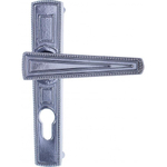 Замок врезной Зенит, ЗВ4-3.01, 00-00000456, ручка в комплект, цилиндровый, хром