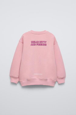 ZARA ТОЛСТОВКА HELLO KITTY AND FRIENDS ©, РОЗОВЫЙ
