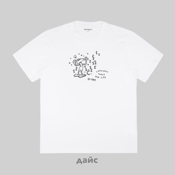 Футболка мужская Carhartt WIP Tools For Life артикул:I033262_white - купить в магазине Дайс