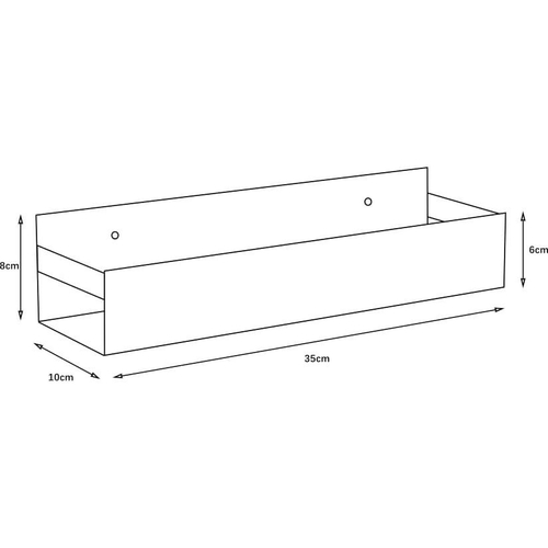 Полка Boheme Q 10965-NB NIKEL BRUSH