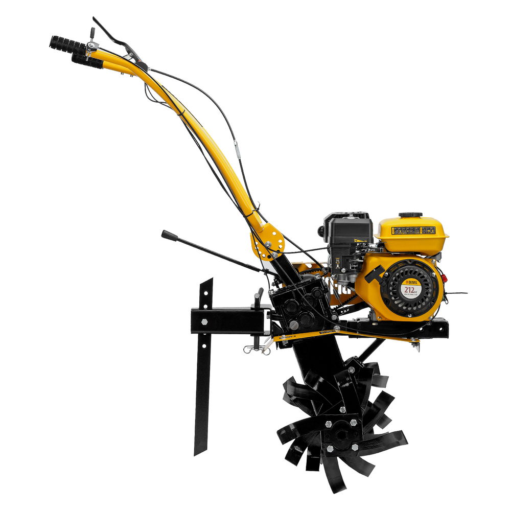 Мотоблок DPT-270SB, 7 л.с., ремен.сцеп, фрез 3х4, ШОМ, без колес, передачи 2В/1Н Denzel