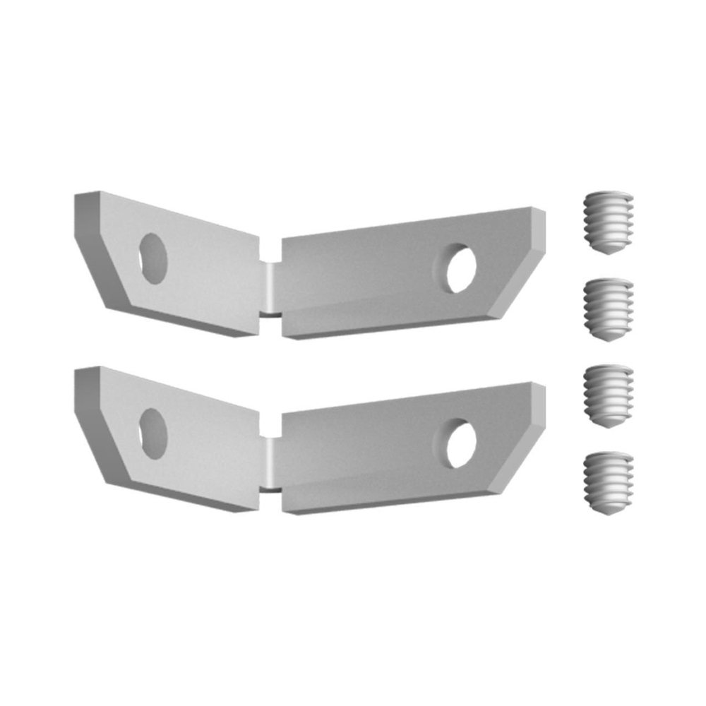 135329 PORT NT25 000 серебро Соединитель угловой вертикальный для арт.135319-135328 (2 шт. в комплекте) IP20 FLUM