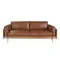 Диван 3-местный 6223 SL из табачно-коричневой кожи