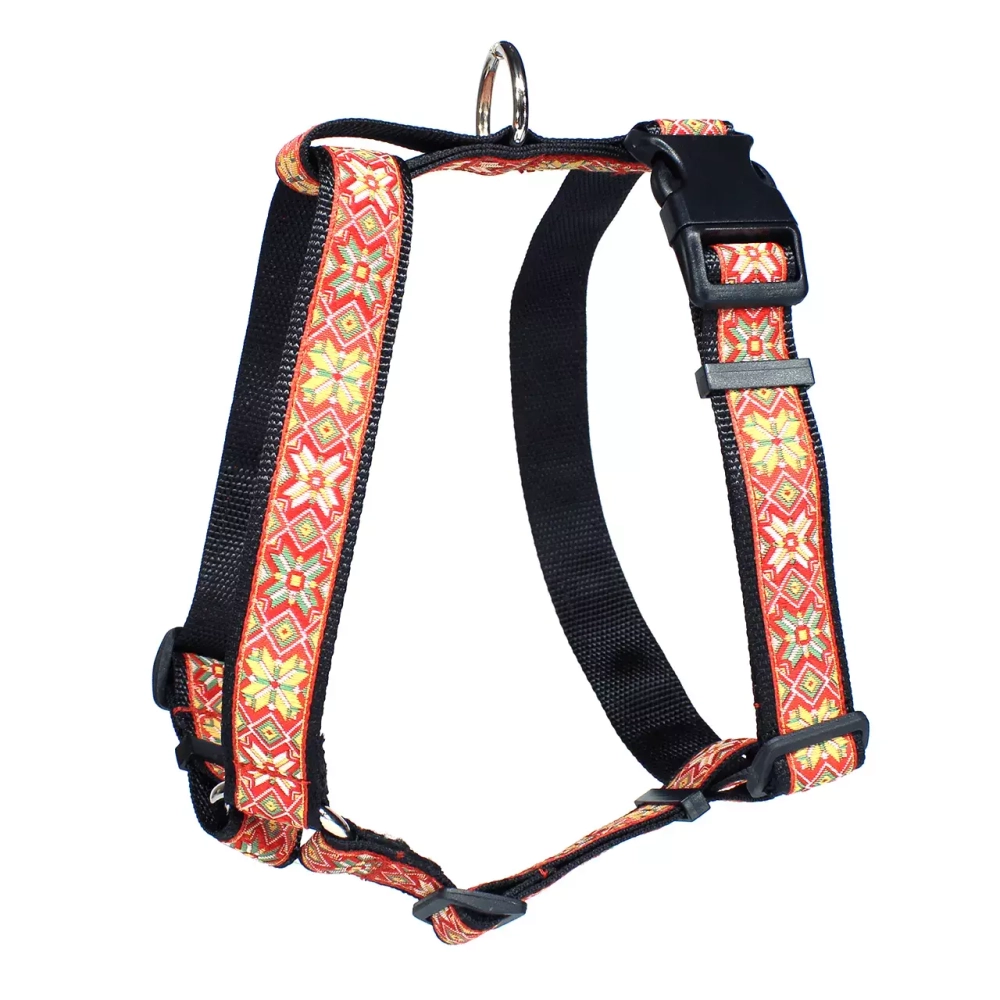 шлейка повседневная для собак алая поларис