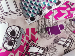 Велюр Filin magenta (Филин маджента)