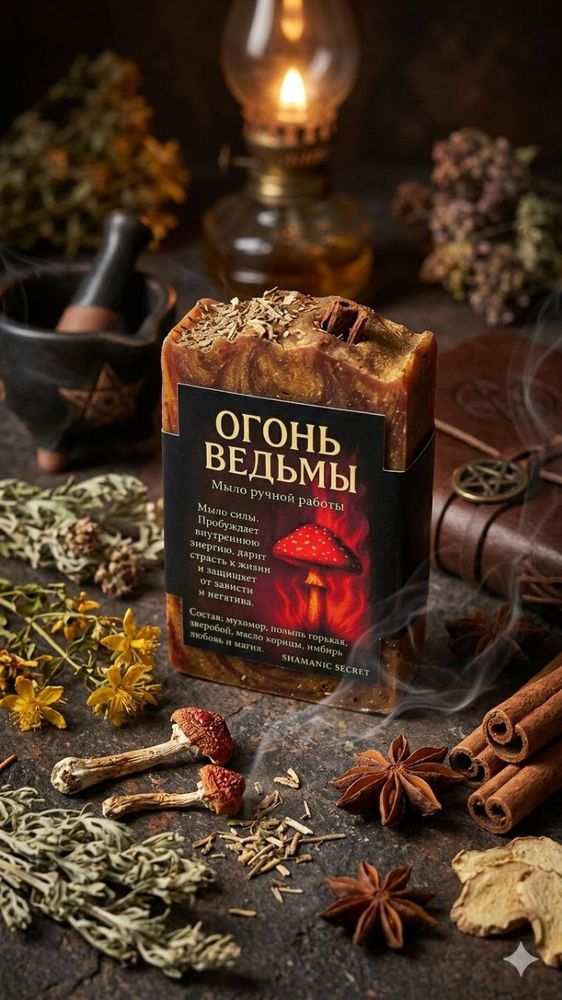 Мыло ручной работы «С любовью и магией»