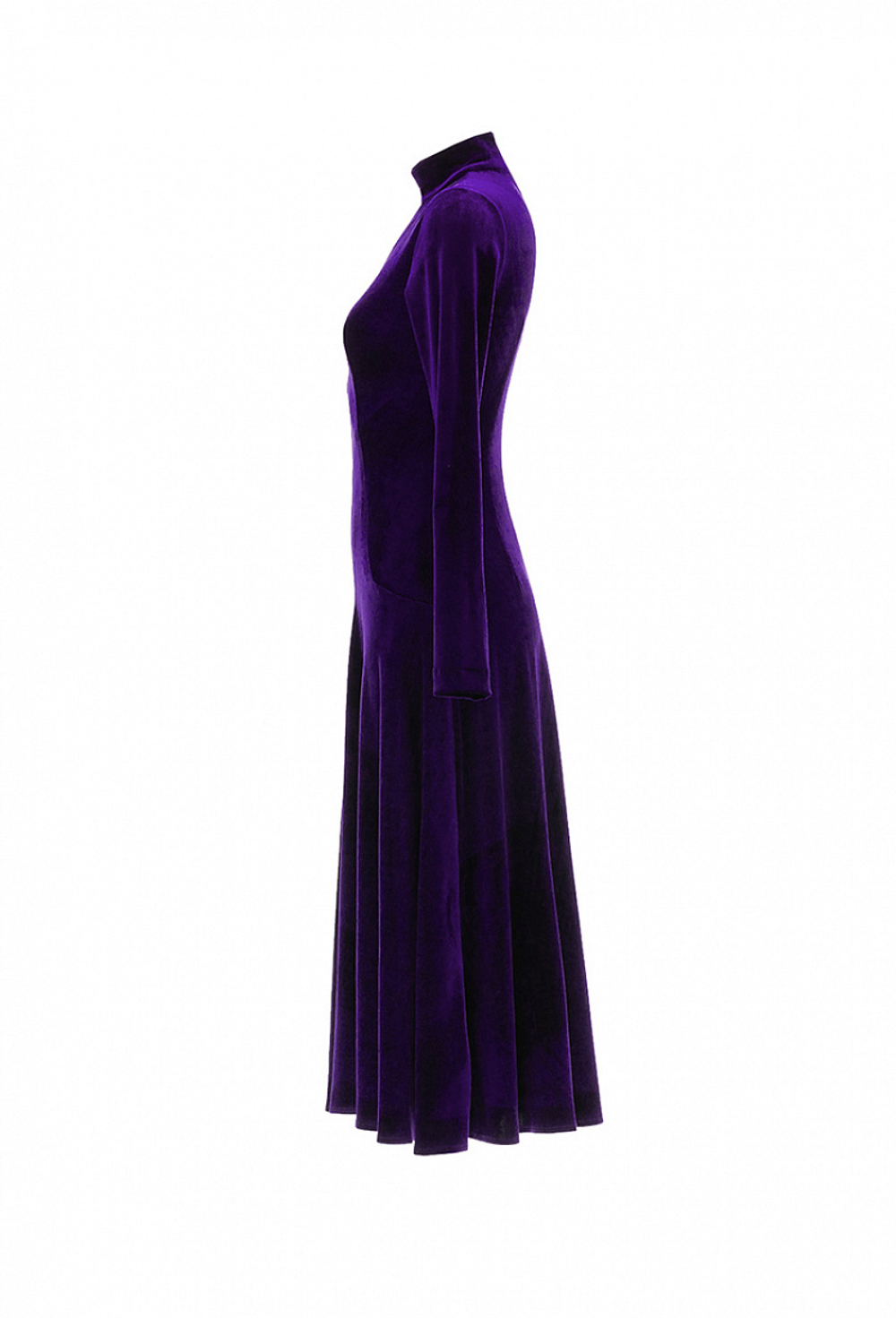 Бархатное платье с фигурными вырезами. 08-02-24 FW